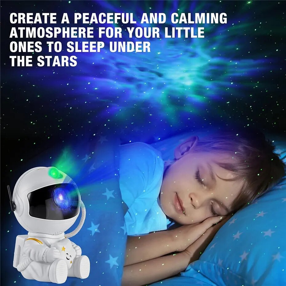 Star Projector Night Light Astronauts Children - Kids Star