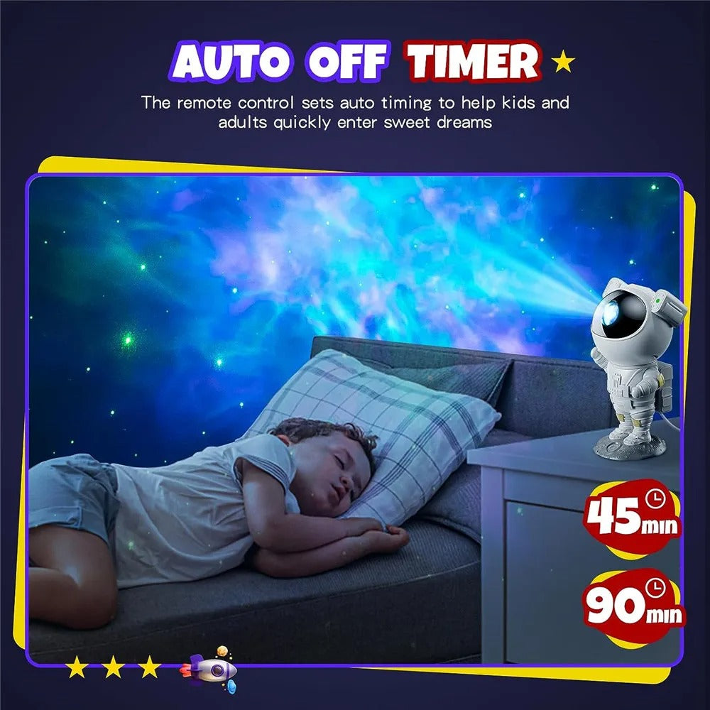 Astronaut Star Projector Galaxy Night Light - EzDABble