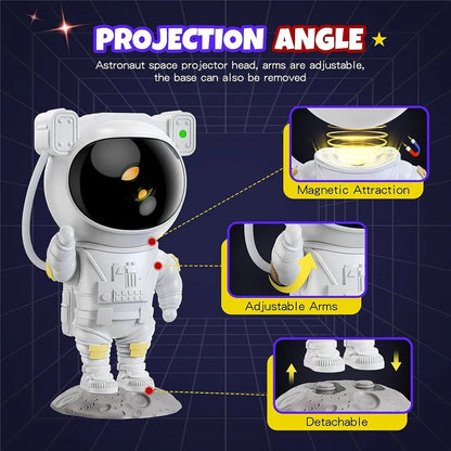 Astronaut Star Projector Galaxy Night Light - EzDABble