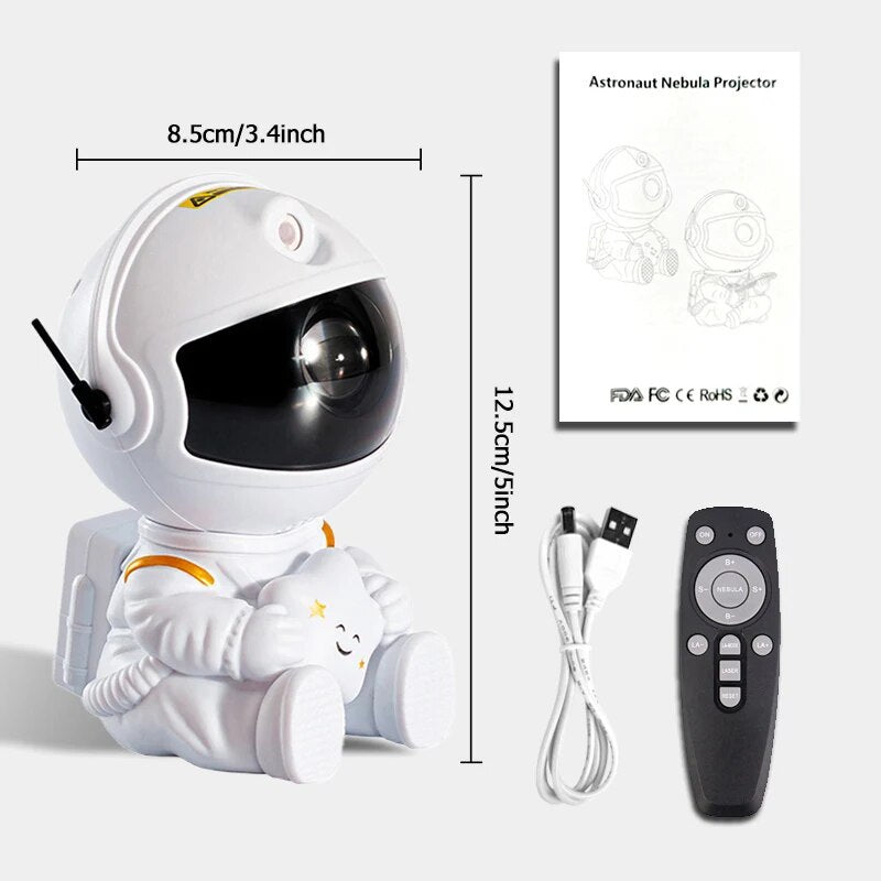 Astronaut Star Projector Galaxy Night Light - EzDABble